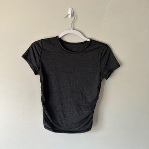 Dark Gray Lululemon Crop Top
